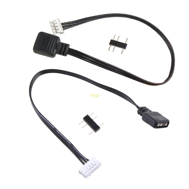 Btsg Kabel Konverter 3-pin Ke 6pin/4pin ARGB 3Pin Ke 4P 6P Untuk Coolmoon Controller