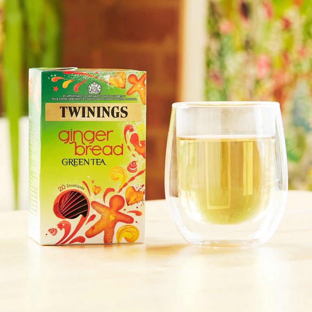 Twinings Ginger bread Green Tea All Natural Ingredients 20s x 2g