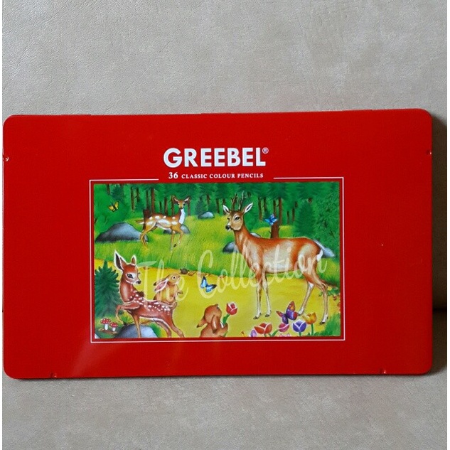 

KT- ATK0092GB 36 warna Kaleng Classic Pensil Greebel 1736 Tin Case Pencil TERBARU