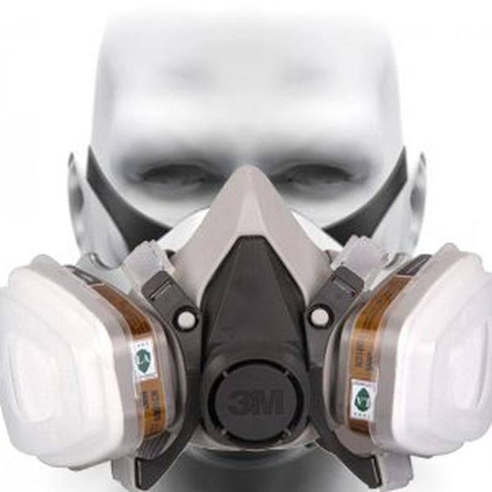 YGRETTE - MASKER DUAL FILTER RESPIRATOR GAS MASK INDUSTRIAL KIMIA CHEMICAL PAINT CAT PAINTING DLL