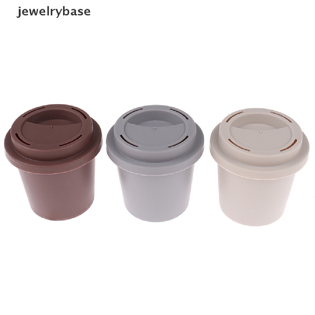 [jewelrybase] Gelas Kopi Spons Stand Tempat Penyimpanan Makeup Puff Holder Kosong Kosmetik Dry Box Butik