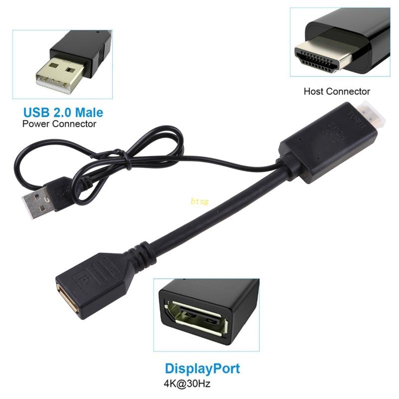 Btsg 4K Display to Adapter Converter DP TV Kabel Adapter Video