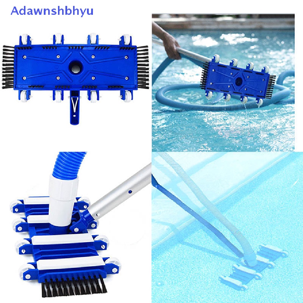 Adhyu 2PCs Vacuum Head Swimming Pool Handle Gagang Dapat Diganti Dengan ID Pembersih Klem V