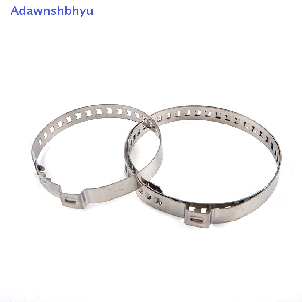 Adhyu 2Pcs Universal Stainless Steel As CV Joint Boot Crimp Clamp Kit Driveshaft ID