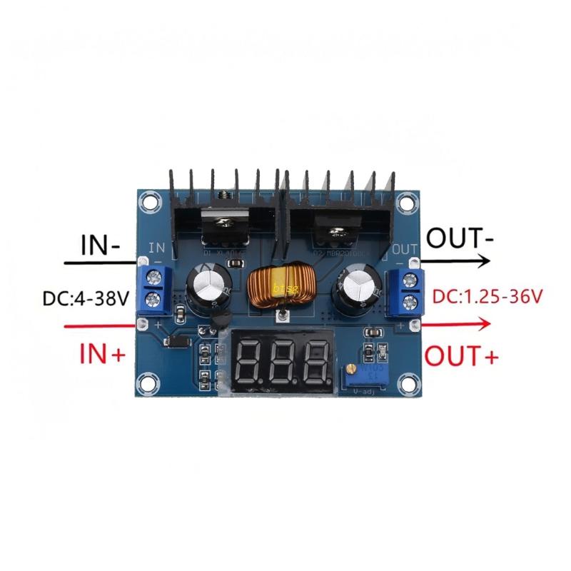 Btsg Voltage Regulator DC XL4016E1 Modul Digital DC-DC Step Down Pengatur Tegangan