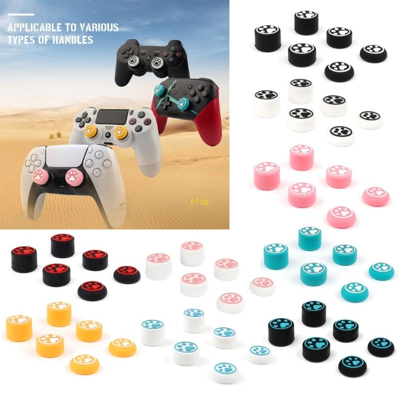 Btsg 6pcs Controller Thumb Grips-Caps Penutup Cakar Kucing Untuk PS5/PS4/NS Pro