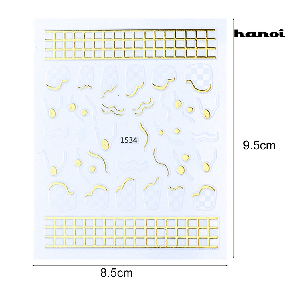 Hi Manicure Sticker Ultra-Tipis Dapat Dilepas Tahan Air Motif Indah Warna Hidup Hias PVC Warna-Warni Nail Art Stiker Desain Manicure Untuk Salon Kuku