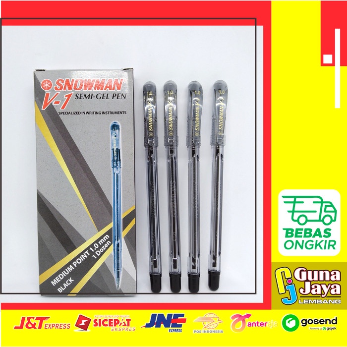 

Pulpen SNOWMAN V-1 Hitam 1.0mm