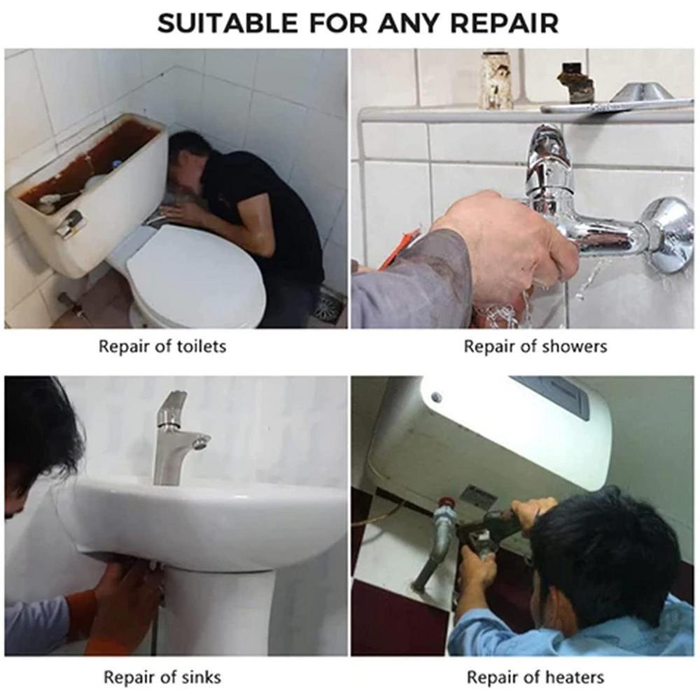 Lanfy Empat-jaw Hex Wrench Anti-slip Multifungsi Kunci Kamar Mandi Dua Poros Keran Alat Perbaikan Dapur Flume Wrench