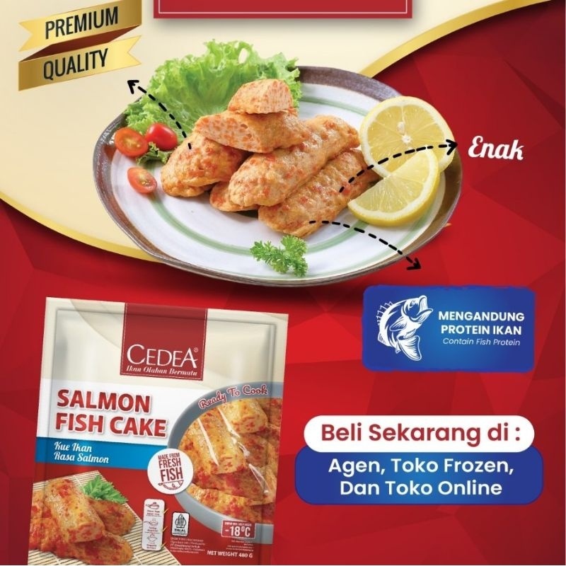 CEDEA Salmon Fish Cake 480 gr