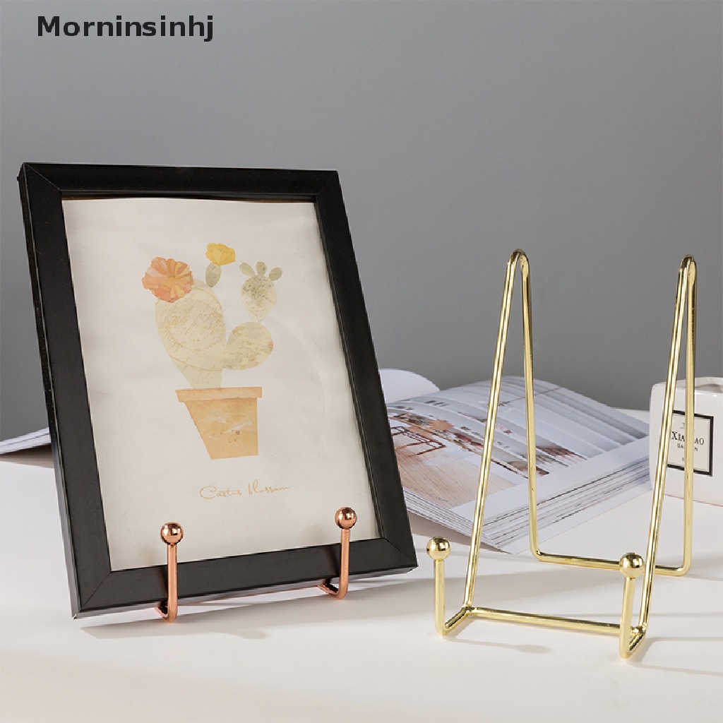 Mornin Rose Gold Bingkai Foto Stand Book Shelf Rak Penyimpanan Pajangan Buku Stand id