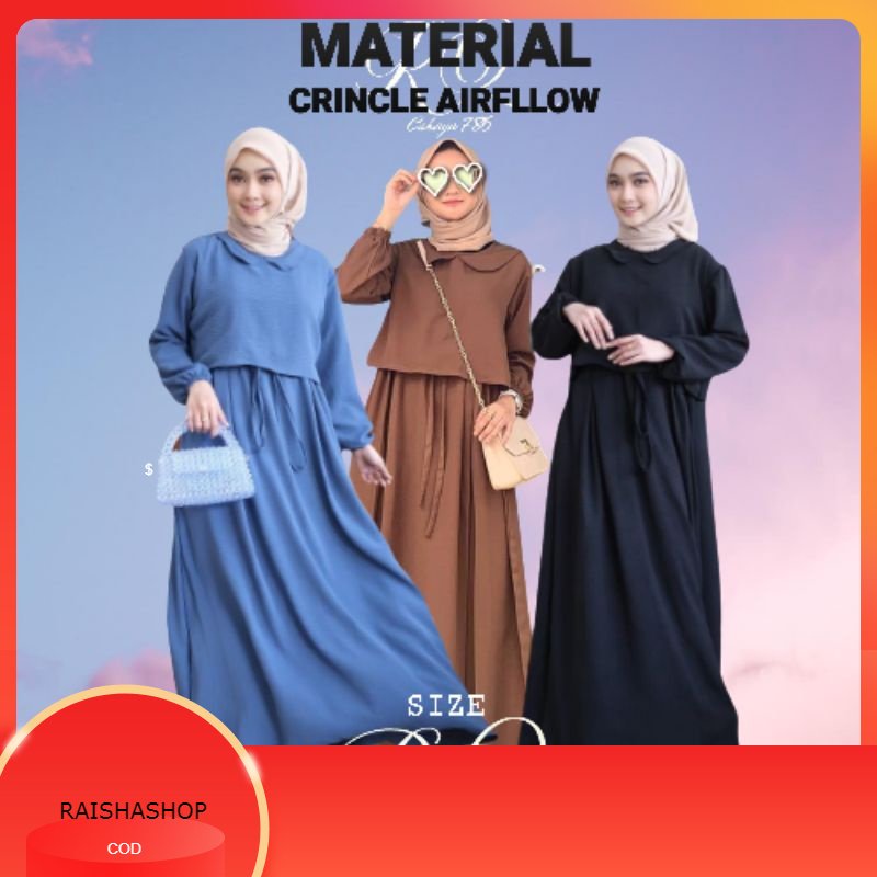 Gamis dress trend terbaru ready size S M L XL Sabbina gamis dress GAMIS REMAJA PEREMPUAN TERBARU PRE