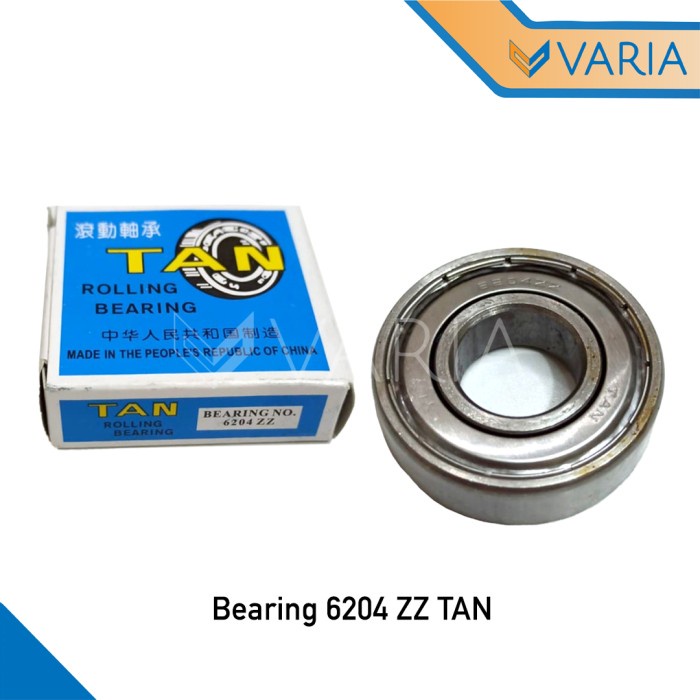 Bearing 6204 ZZ TAN 20 x 47 x 14 mm Laher Low Speed Roda Folding Gate