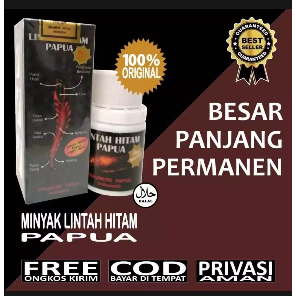 Bisa bayar ditempat - minyak lintah hitam papua asli 100% minyak pembesar penis obat pembesar kelami
