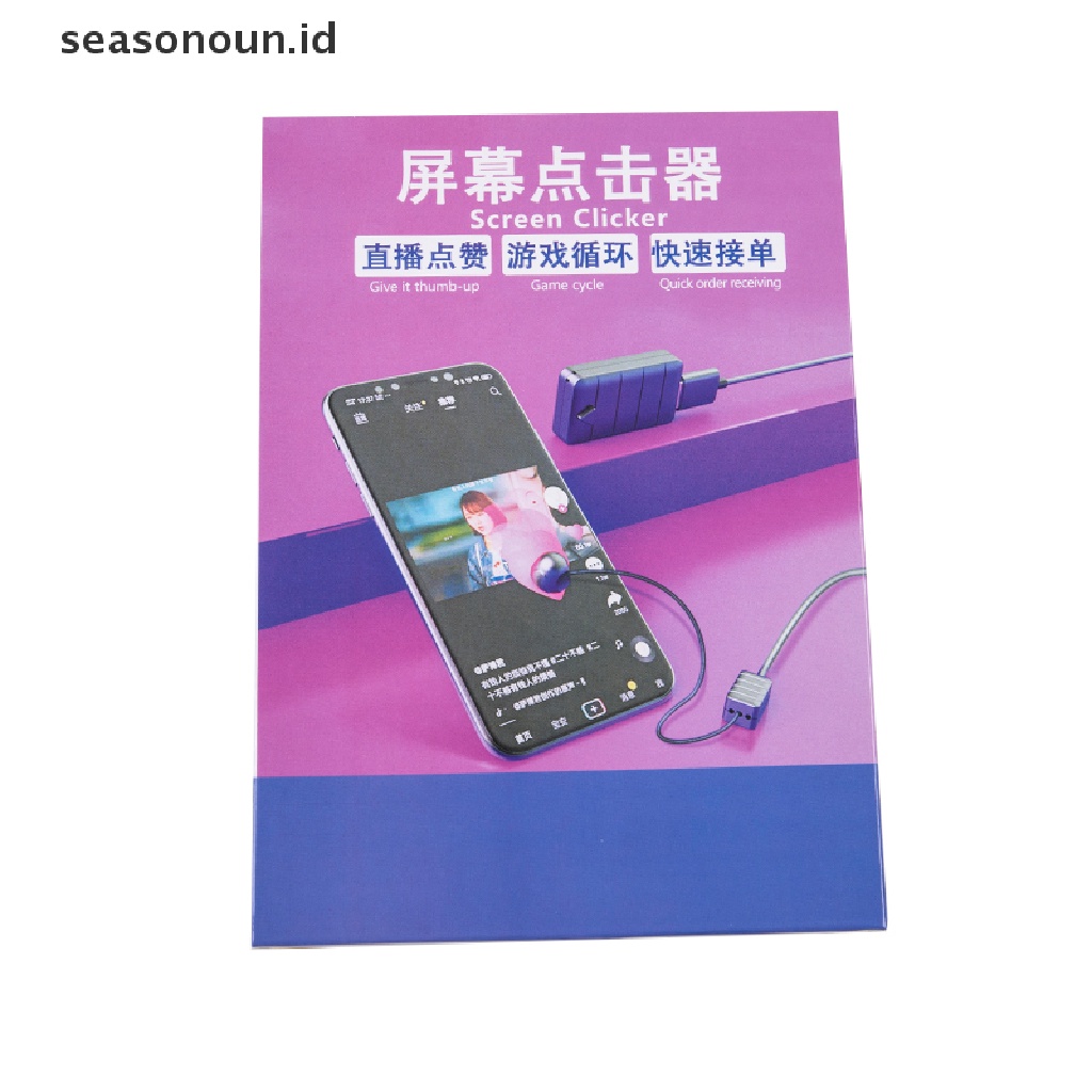 Seasonoun 2in1 3in1 Mute Layar Telepon Auto Clicker Physical Like Linker Snap Up Tool.