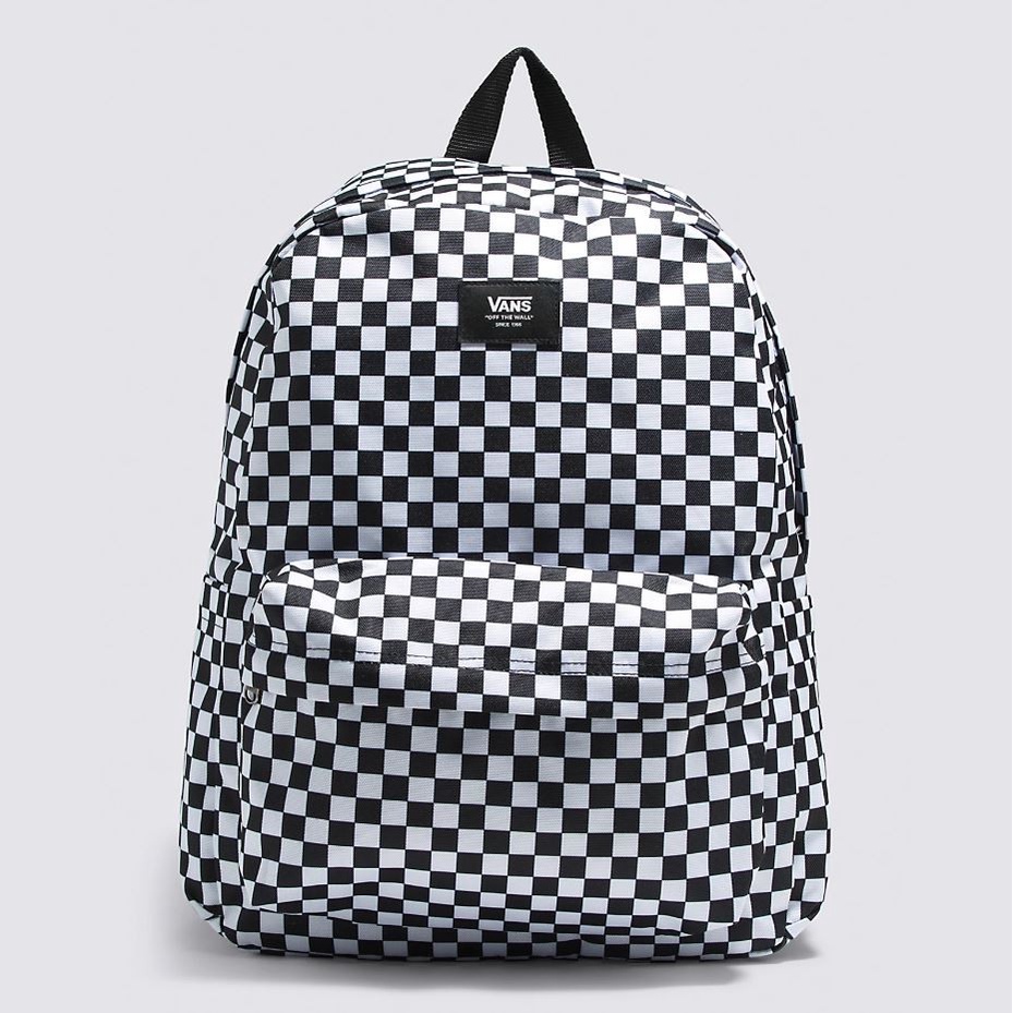 TAS RANSEL VANS OFF THE WALL | OLD SKOOL H20 CHECK BP BLK WHT