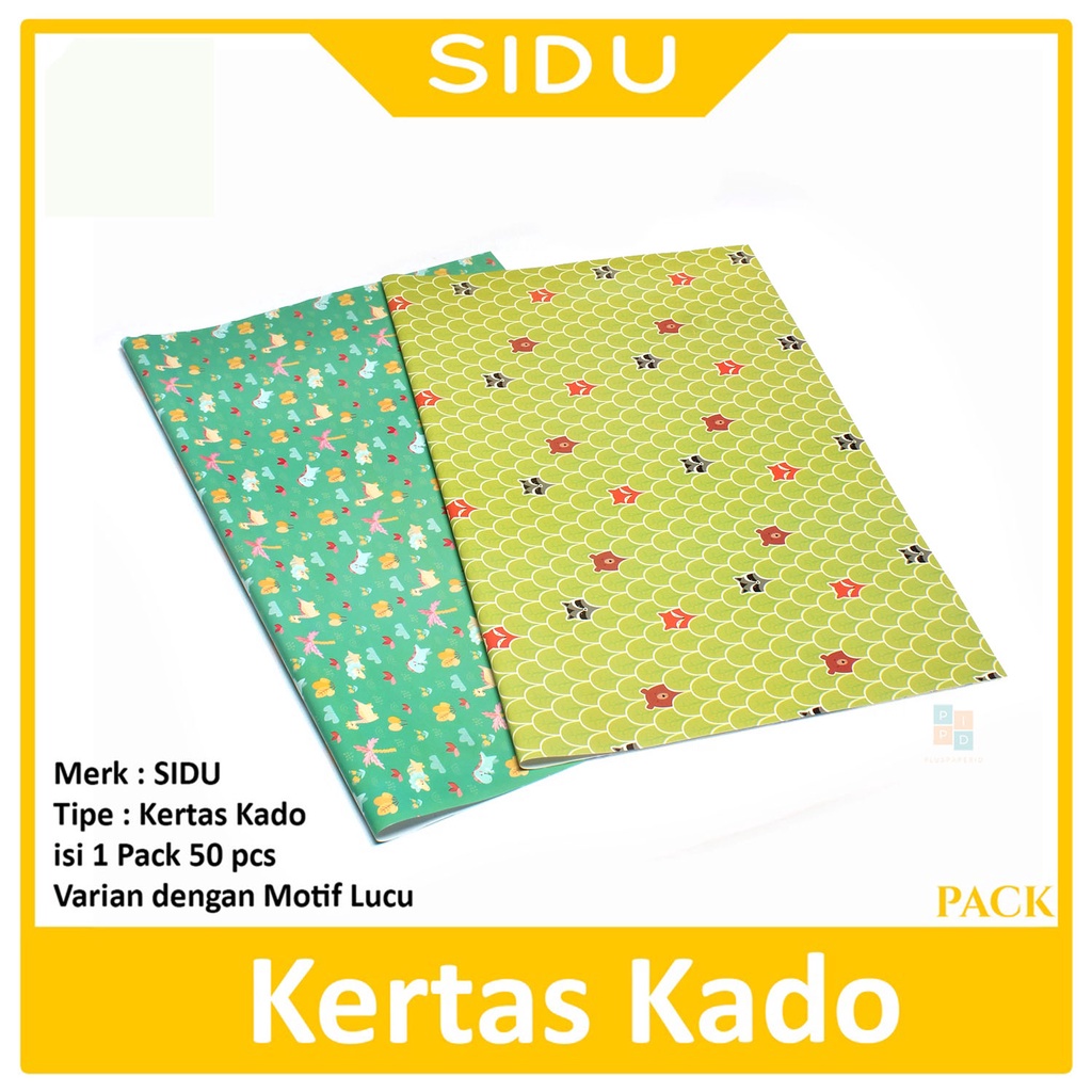 

SIDU - Kertas Kado Motif Lucu - Pack