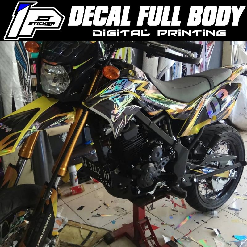 DECAL HOLOGRAM KLX DTRACKER CRF WR GORDON