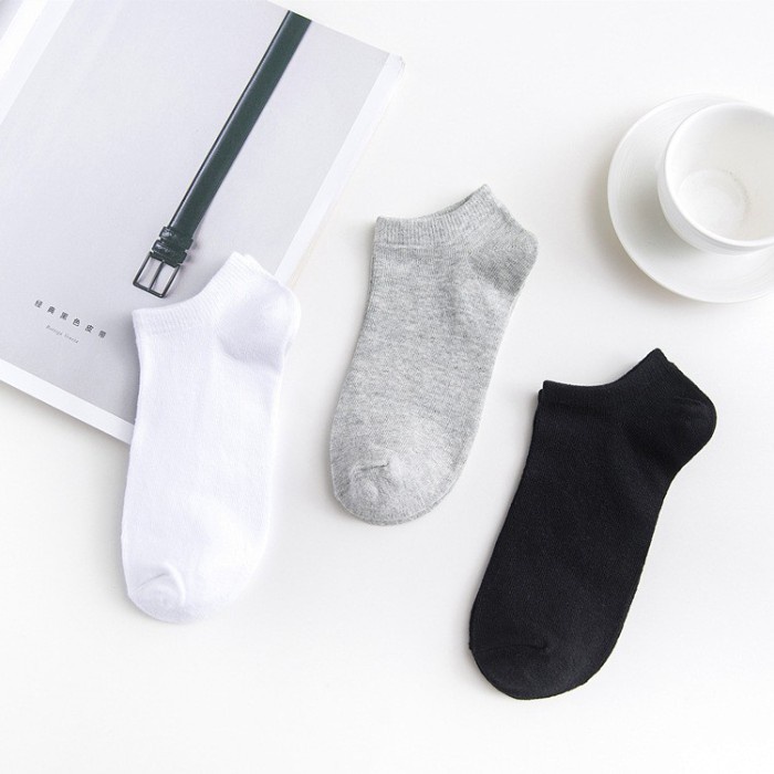 Kaos Kaki Pendek bawah Mata Kaki Polos Pria Wanita Dewasa hidden sock