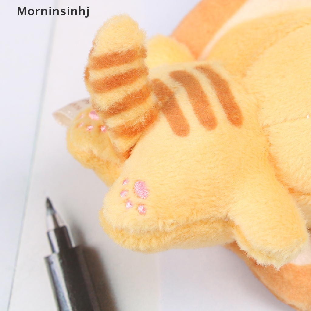 Mornin Roti Kucing Roti Bakar Kucing Plush Doll Liontin Boneka Kucing Kuning Kecil Hiasan Gantung id