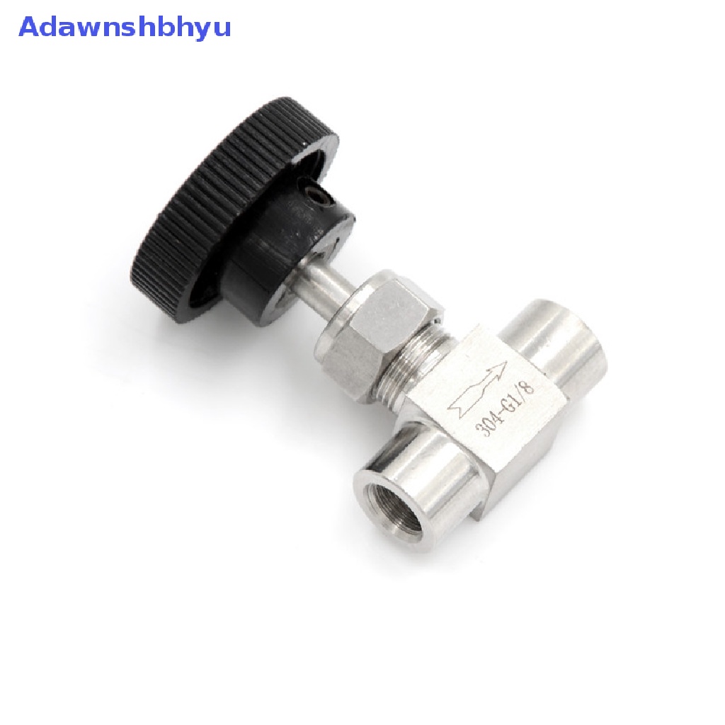 Adhyu 3per8 &quot;BSP Female Drat Stainless Flow Control Shut Off Valve Air Minyak Gas ID