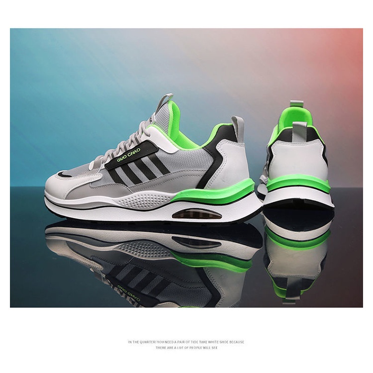 SHOEGALLERY LV0230 Sepatu Running Pria Sporty Import Fashion Casual Shoes Terbaru Motif Gun Chao