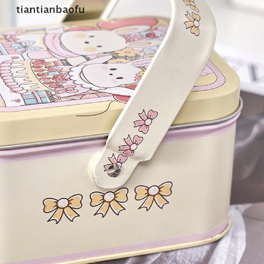 [tiantianbaofu] 1pc Vintage Koper Kecil Penyimpanan Tin Metal Candy Box Gift Box Cookie Kotak Hadiah Butik