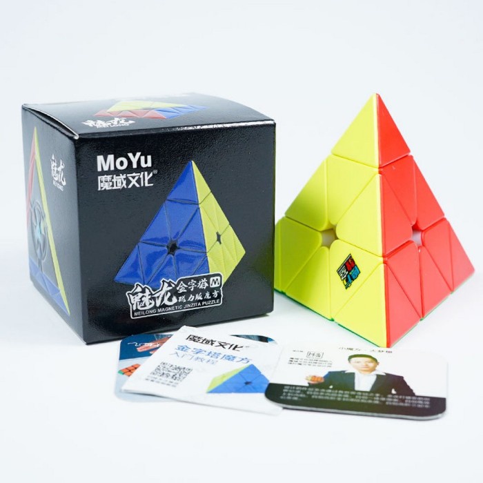 Rubik Pyraminx Magnetik Moyu Meilong Stickerless - Rubik Piramida
