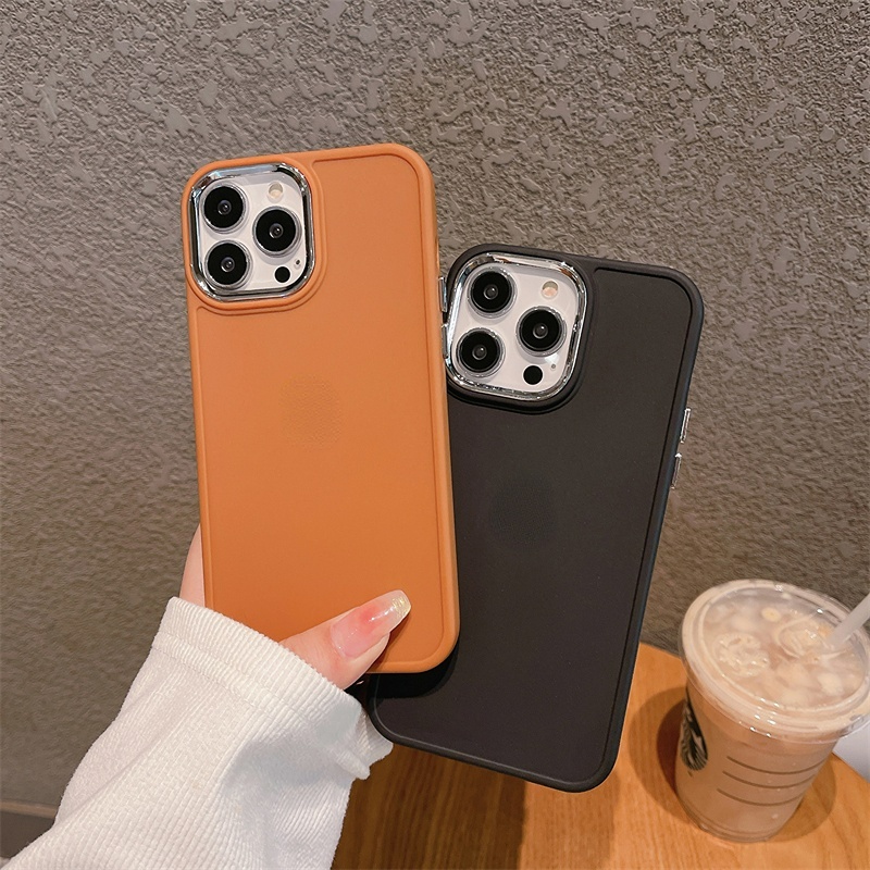 IPHONE Cocok Untuk Iphone14 13 12 11 Pro X XS Max7 8 14 Plus XR Casing Lensa Metal Casing Silikon Lembut