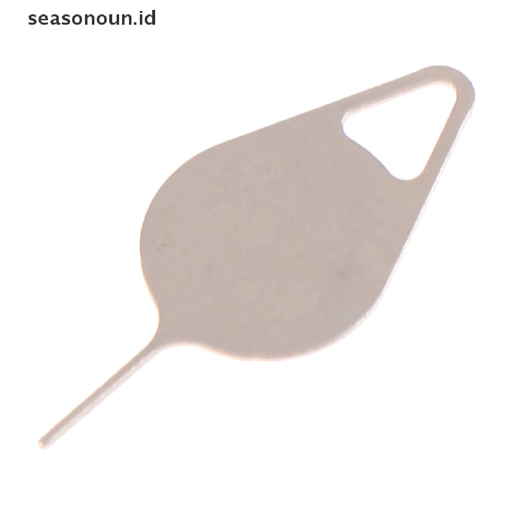 Seasonoun 50pcs Sim Card Tray Removal Eject Pin Alat Kunci Stainless Steel.