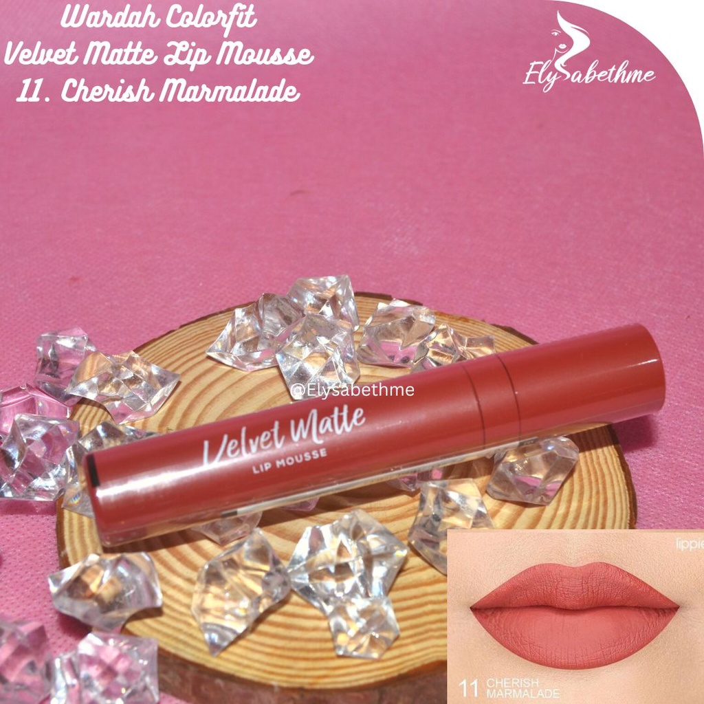 ✿ELYSABETHME✿  🅆 🄰 🅁 🄳 🄰 🄷 Wardah velvet lip mouse tesktur mattee anti luntur transferproof lipscream lipstick cair