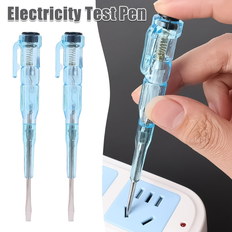 Intelligent Voltage Tester Pen Plastik Non-contact Tes Listrik Induksi Pensil Voltmeter Power Detector Obeng Listrik Probe Dengan Lampu Indikator