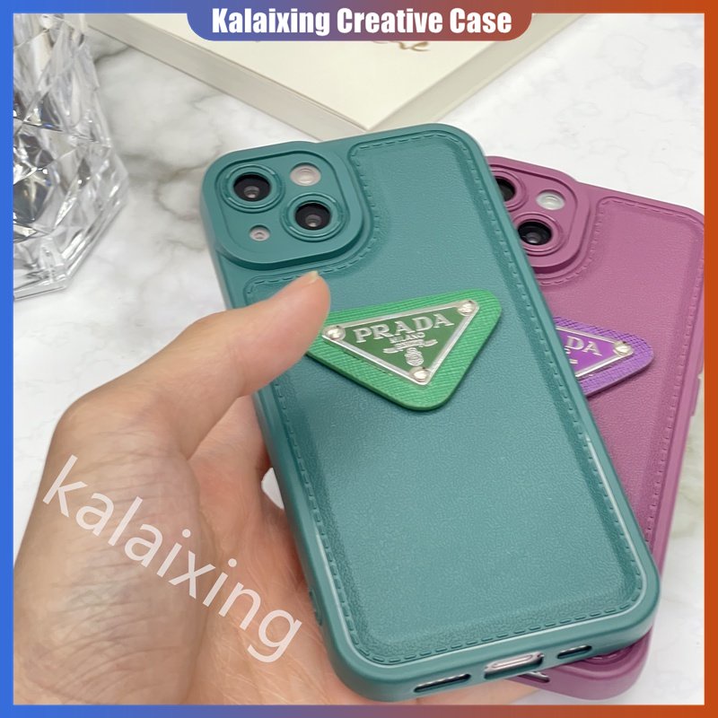 IPHONE Casing Ponsel Bentuk Prada Untuk Iphone14 Pro Max13 12 11 ProMax Xs Max Xr X Xs Casing Hard Red Soft Back Cover