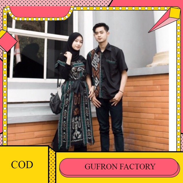 COUPLE TENUN AURORA DRESS COUPLE TENUN SONGKET IKAT TROSO ORY DRESS KONDANGAN NATAL ETNIK BATIK KAMP