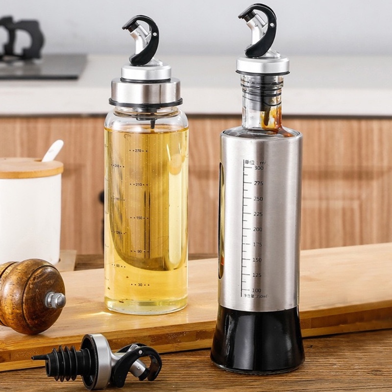 Kitchen Auto Flip Cap Pouring Oil Spout/Cerat Minyak Penuang Anti Bocor Universal Gravity Oil Wine Plug Cap Dispenser