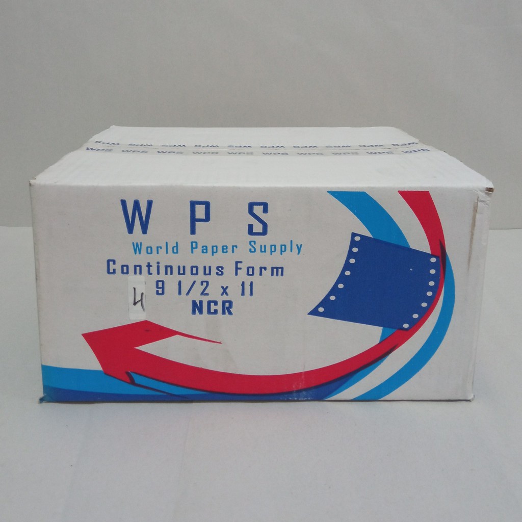 

WPS Continous Form 91/2 x 11/2 4 Ply ( K4 WPS ) NCR