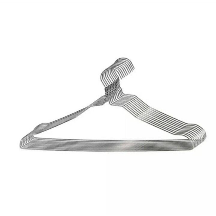 Gantungan Baju Anti Karat 10 pcs - Hanger Kawat ( HAFIZH COLL)