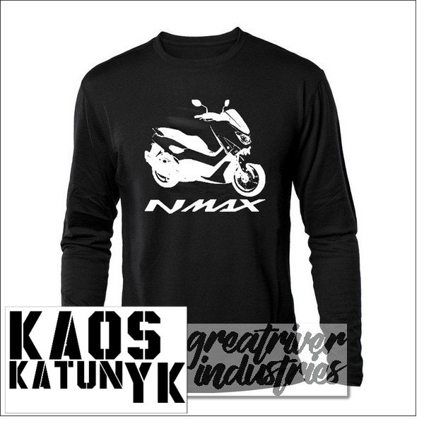 kaos motor nmax samping ( lengan panjang ) cotton