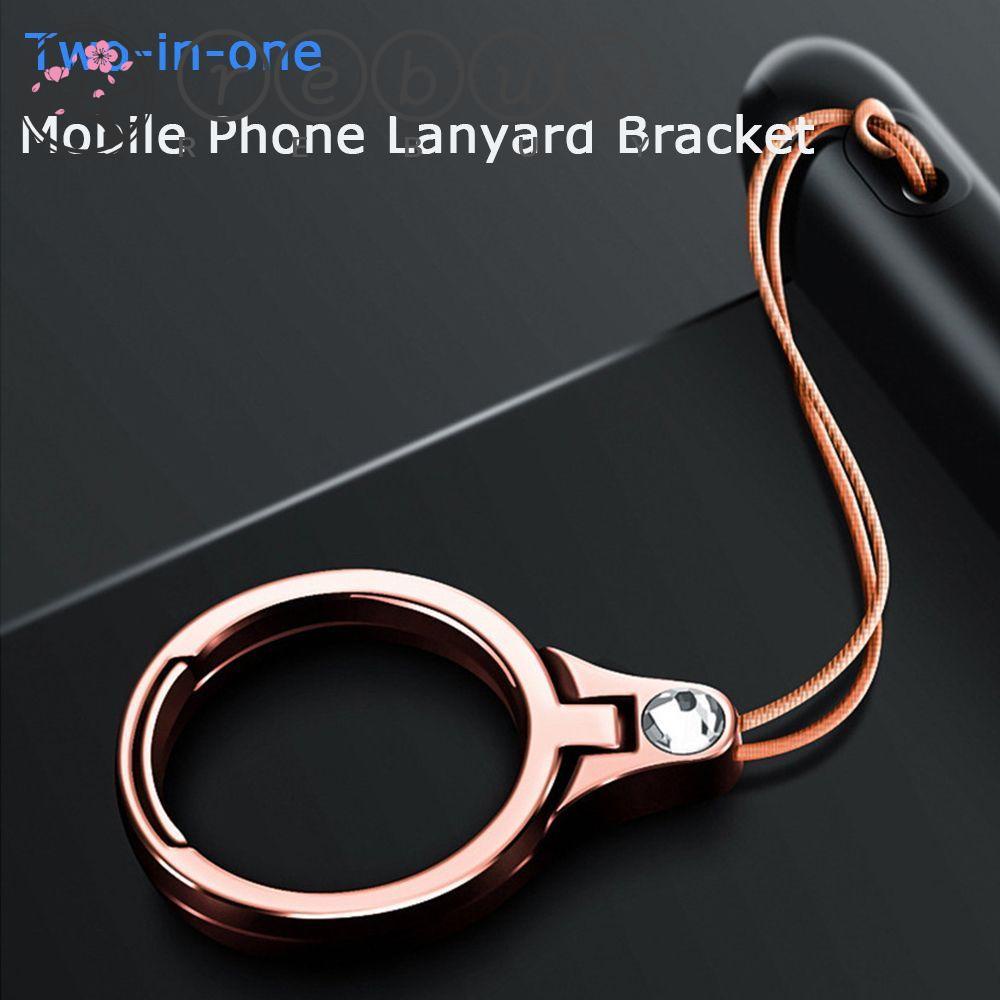 REBUY Mobile Phone Mobile Phone Straps Phone Accessories Cord Lanyard Bracket Keyring Finger Ring Stand Smartphone Mount Holder Metal Buckle Cell Phone Mount Strap/Multicolor