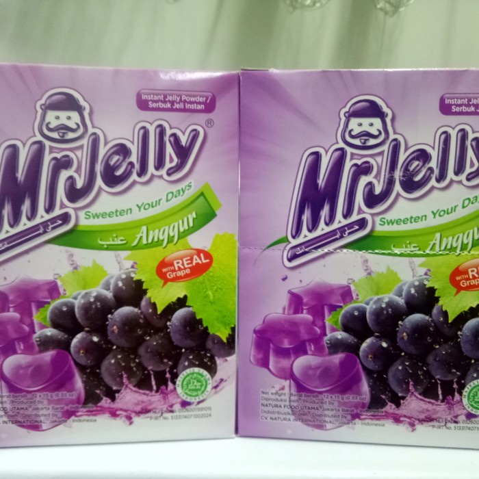 

MR Jelly anggur 1 box isi 12sachet