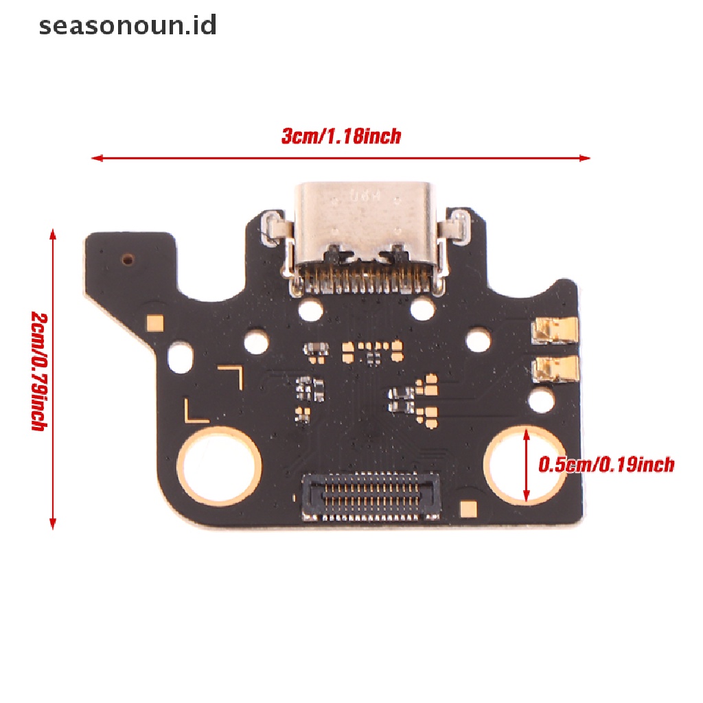 Seasonoun USB Charging Dock Port Socket Jack Plug Connector Charge Board Kompatibel Dengan Samsung Galaxy Tab A7 10.4 T500 T505 Papan Pengisian Antarmuka USB Charging.