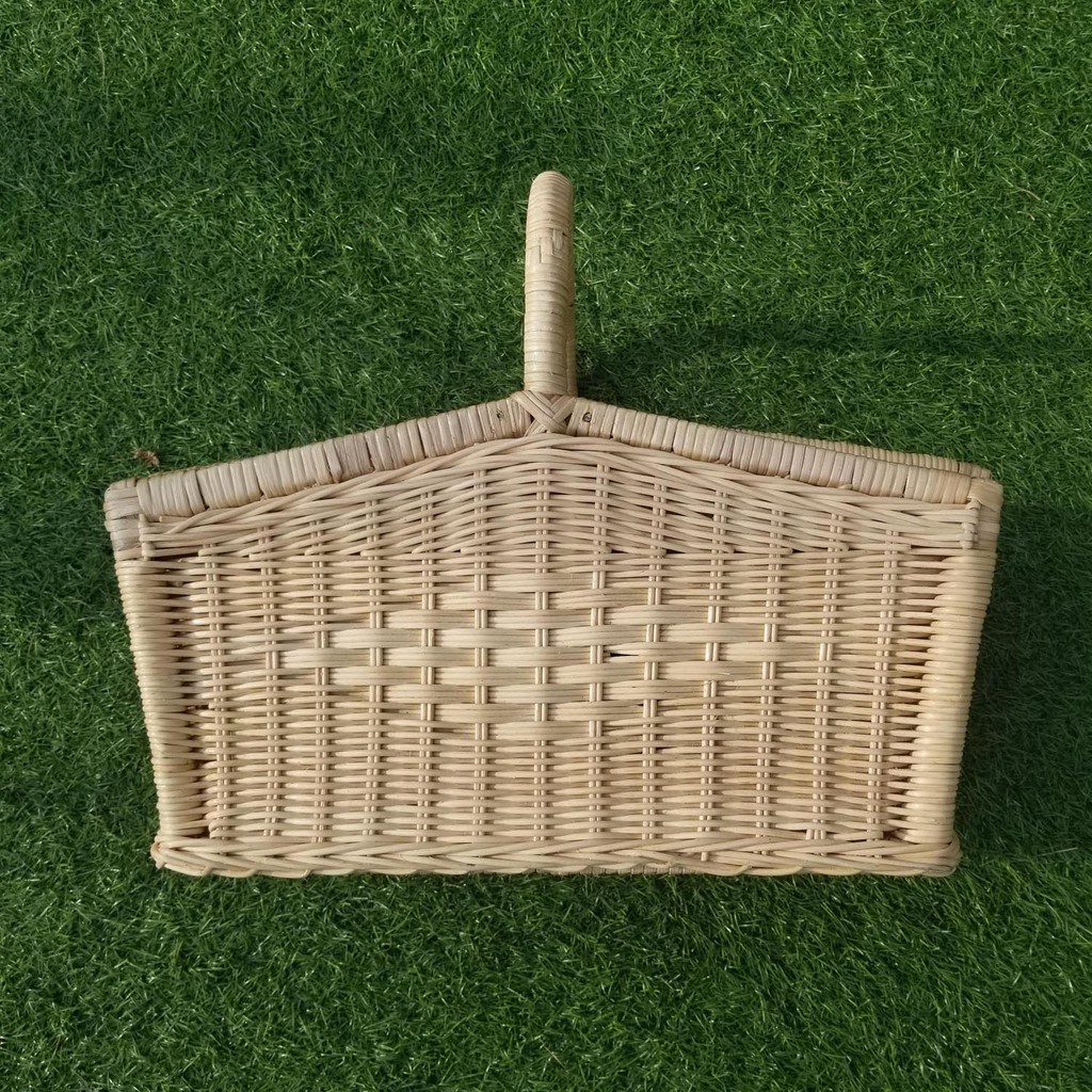 Kerajinan Tangan Rotan - Keranjang Piknik Kotak Besar v2 - 45x36x28cm