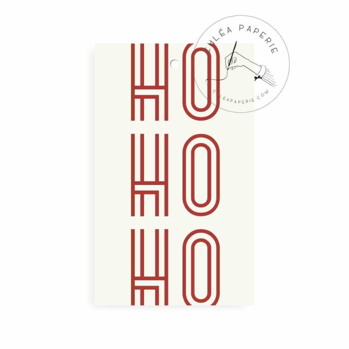 

⭐BISA COD⭐ Gift Tag / Ho Ho Ho Red