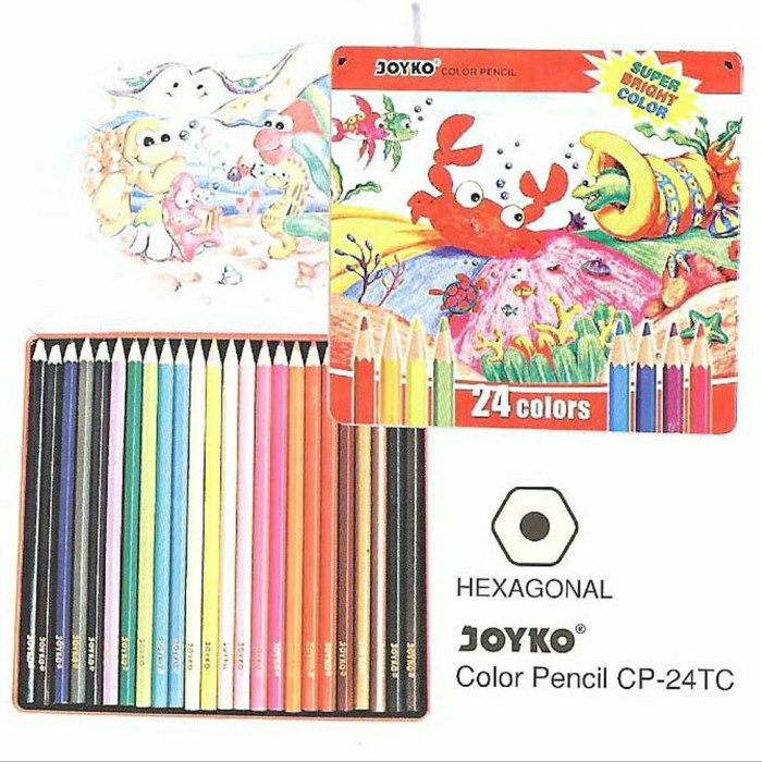 

Terlaris Set Isi 24 Pensil Warna Joyko Kemasan Kaleng