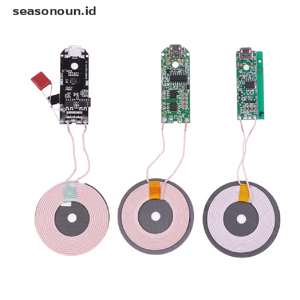 Seasonoun5 /10 /15w Modul Charger Nirkabel Cepat Pemancar PCBA Papan Sirkuit Coil Pad.