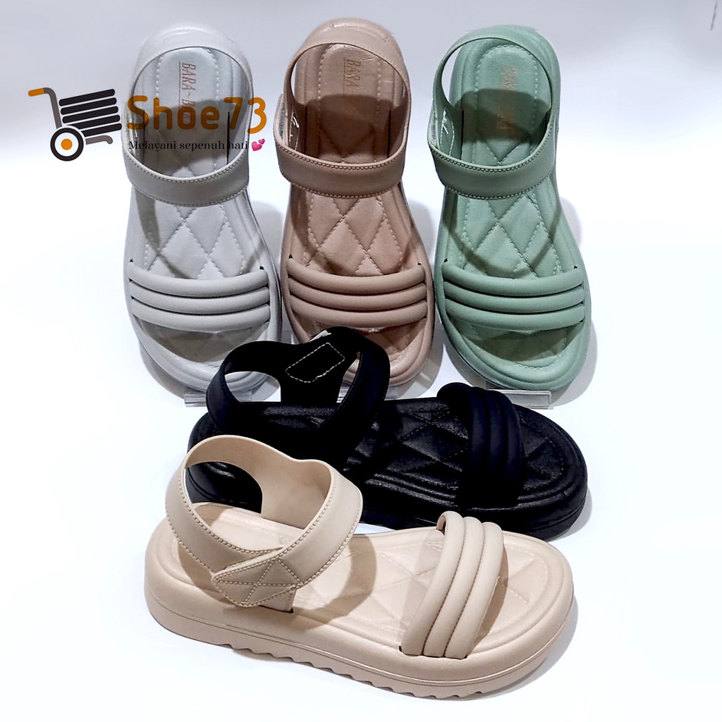 BARA BARA JSL 2207 V-2 SIZE 36-40 ORIGINAL l Sandal tali jelly wanita l Sendal gunung cewek impor