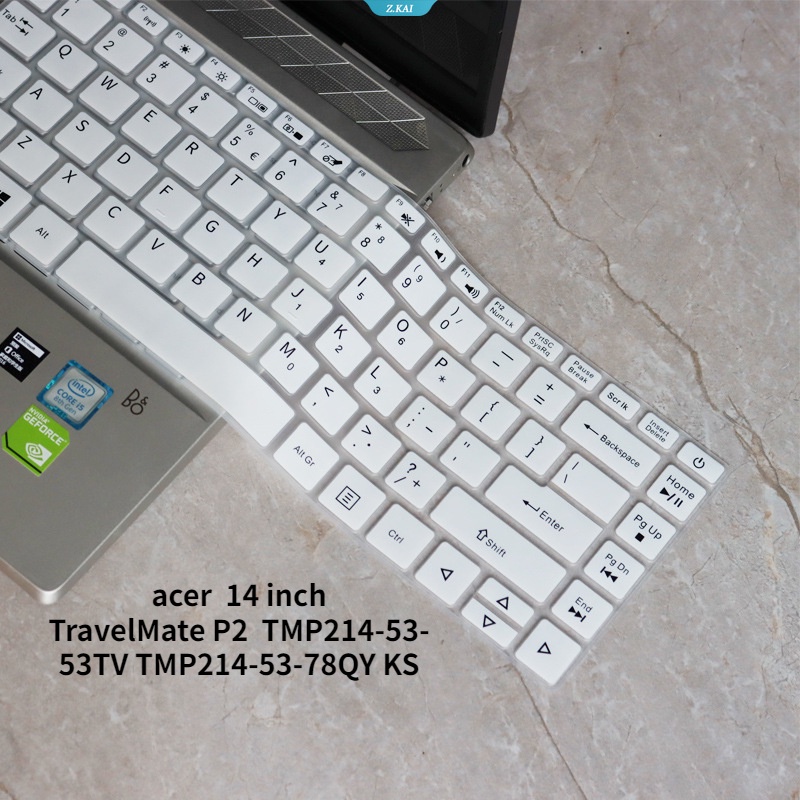 Acer 15.6 Inch Notebook Full Set Keyboard Film TravelMate P2 TMP214-53-53TV TMP214-53-78QY KS Silikon Tahan Air Film Pelindung [ZK]