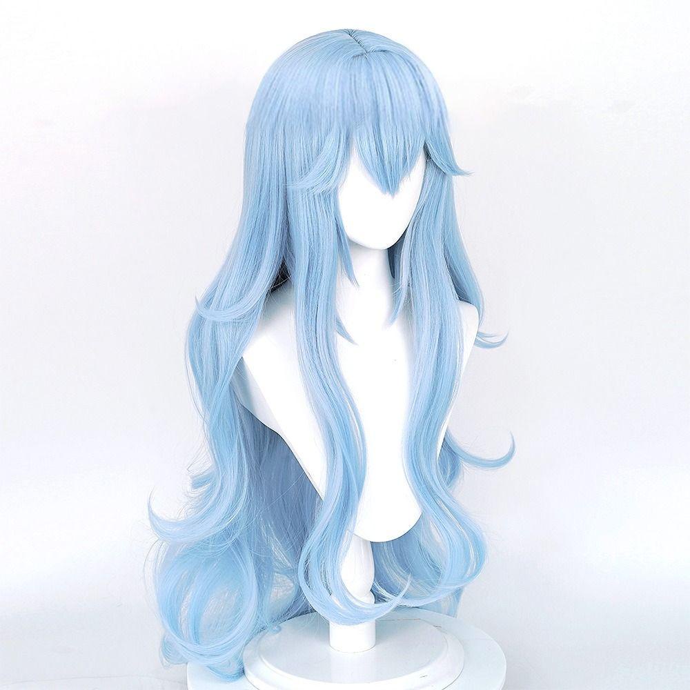 R-FLOWER Wig Rambut 100CM Genshin Lmpact Wig Cosplay Layar Kosong