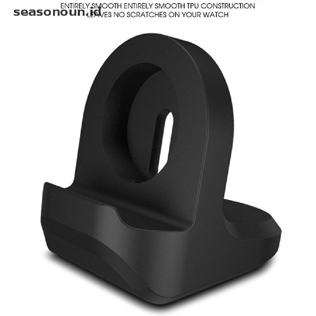 Seasonoun Silikon Charger Stand Holder Untuk Apple Watch Series Charging Stand Base.