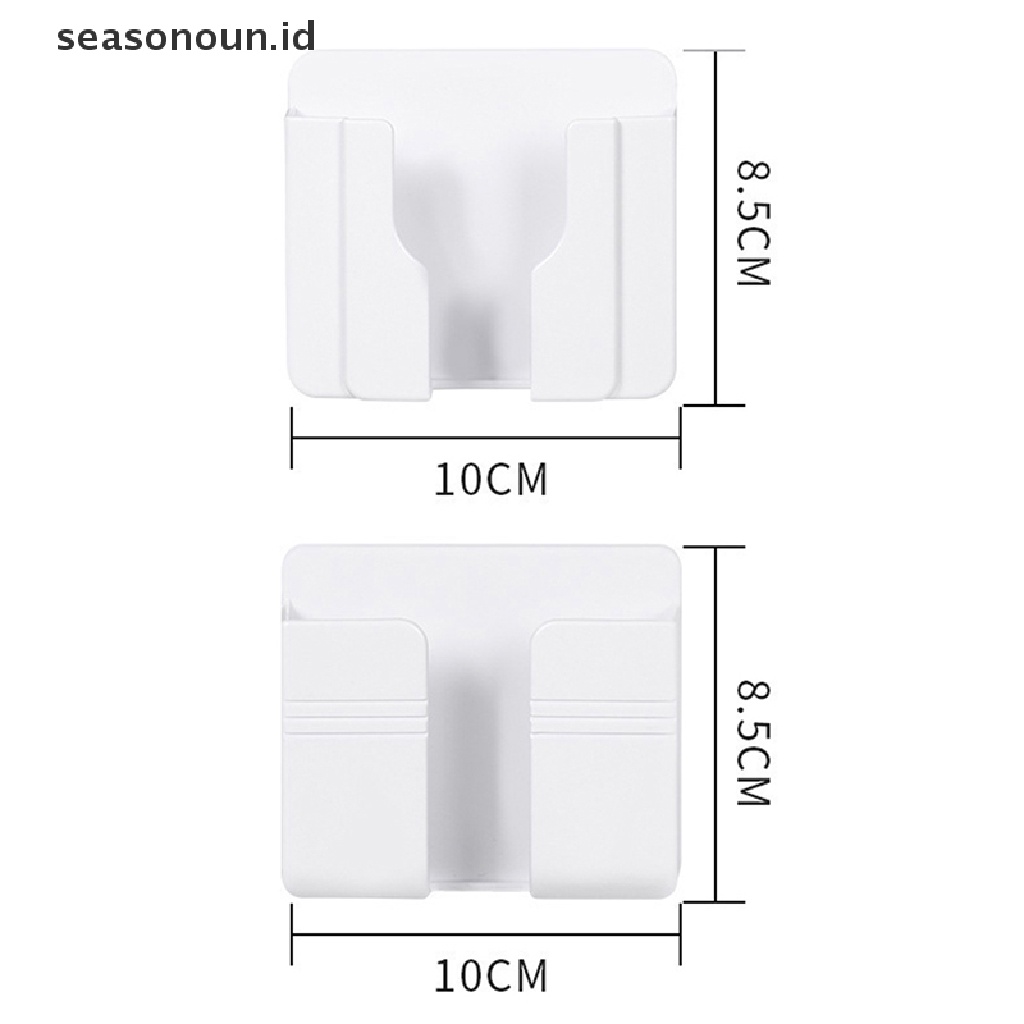 Seasonoun Kotak Penyimpanan Yang Dipasang Di Dinding Remote Control Case Phone Plug Charging Holder Rack New.